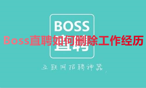 Boss直聘如何删除工作经历 boss直聘删除工作经历方法介绍