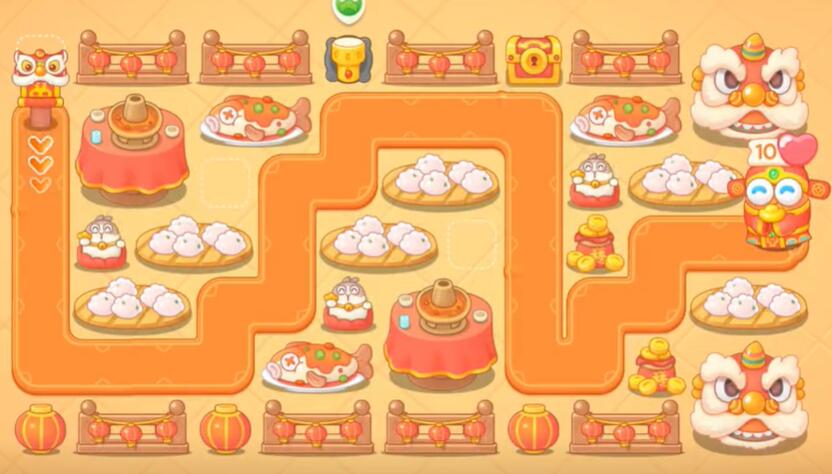 保卫萝卜4福神大作战第1关攻略