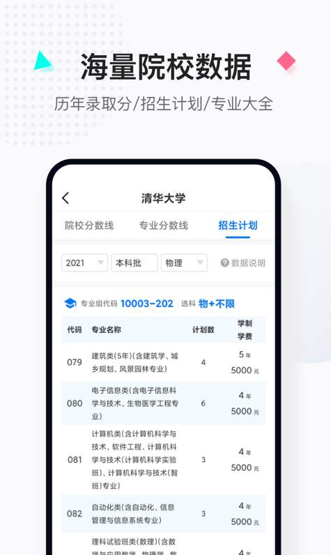 报考大学专业选择版截图3