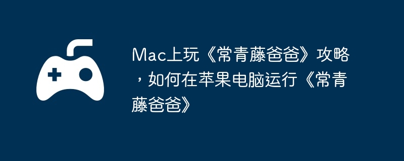 Mac上玩《常青藤爸爸》攻略，如何在苹果电脑运行《常青藤爸爸》